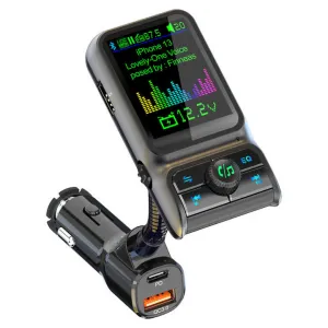 مصنع بلوتوث شاحن سيارة PD3.0 QC3.0 EQ . Factory Bluetooth Car Charger PD3.0 QC3.0 EQ Audio FM