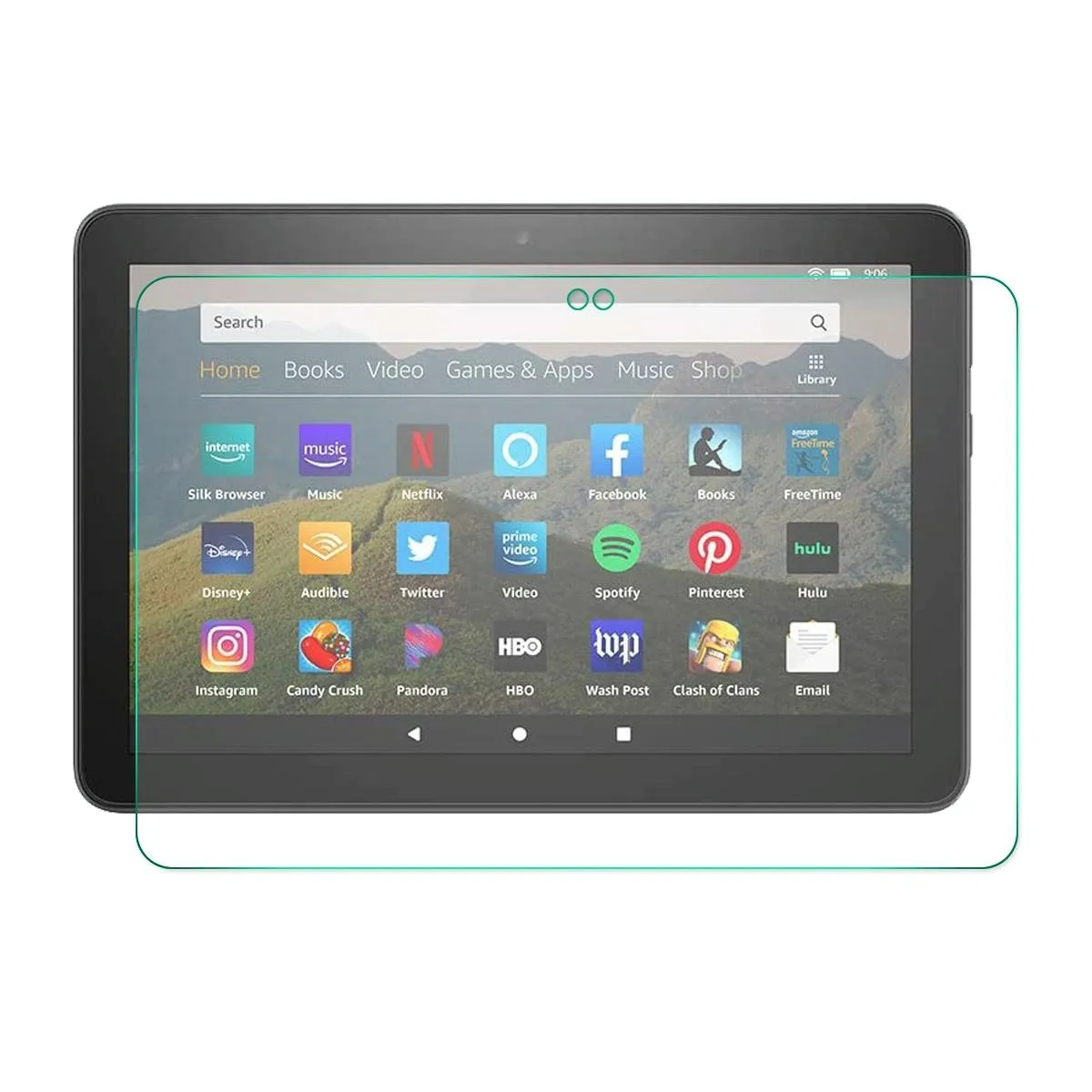 0.33Mm Tempered Glass Protector For Amazon Fire Hd 8 / 8 Plus 2020 - Anti-Scratch Film