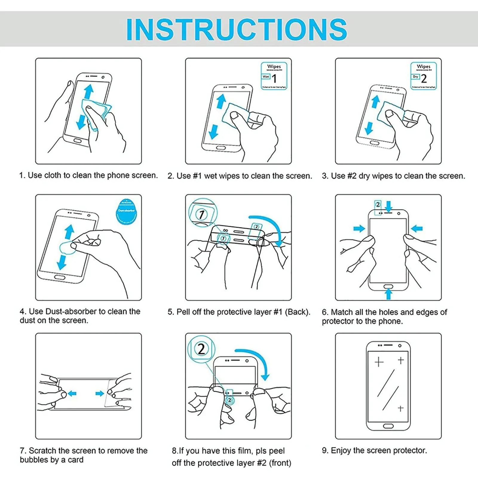 10.1 Tempered Glass Film For Htc A101 / 103 Plus - 25Pcs