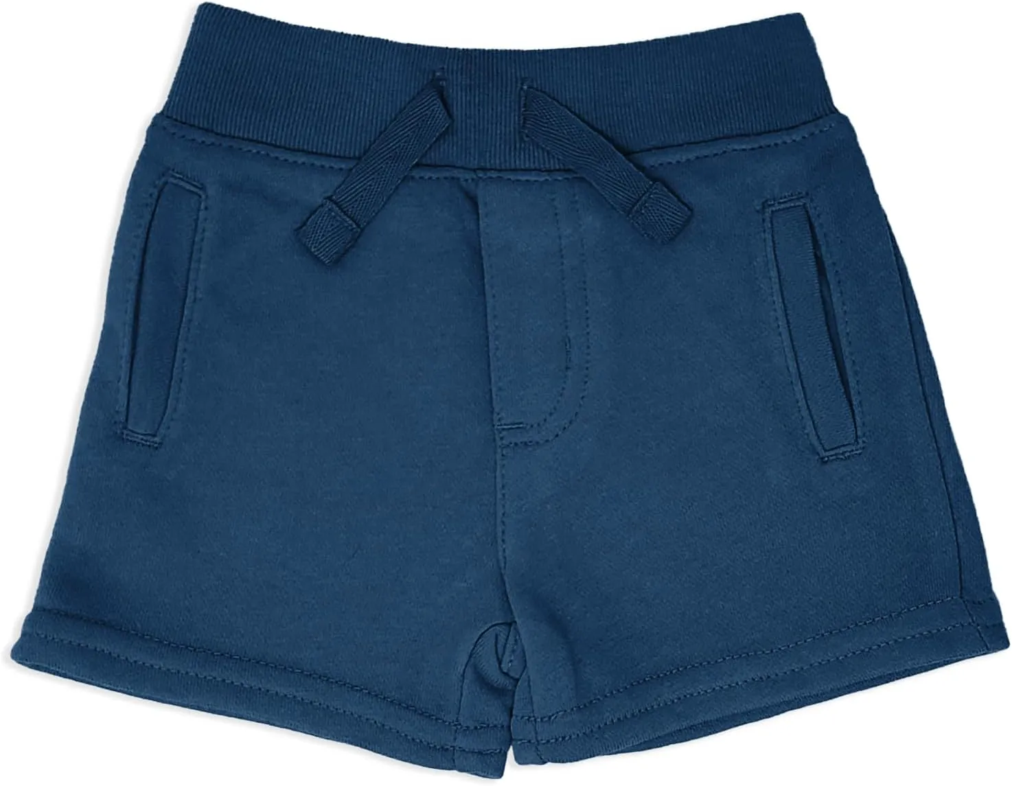 Andrew Scott Boys Girls Kids -Toddler French Terry Cotton Drawstring Shorts | Multi Packs & Colors