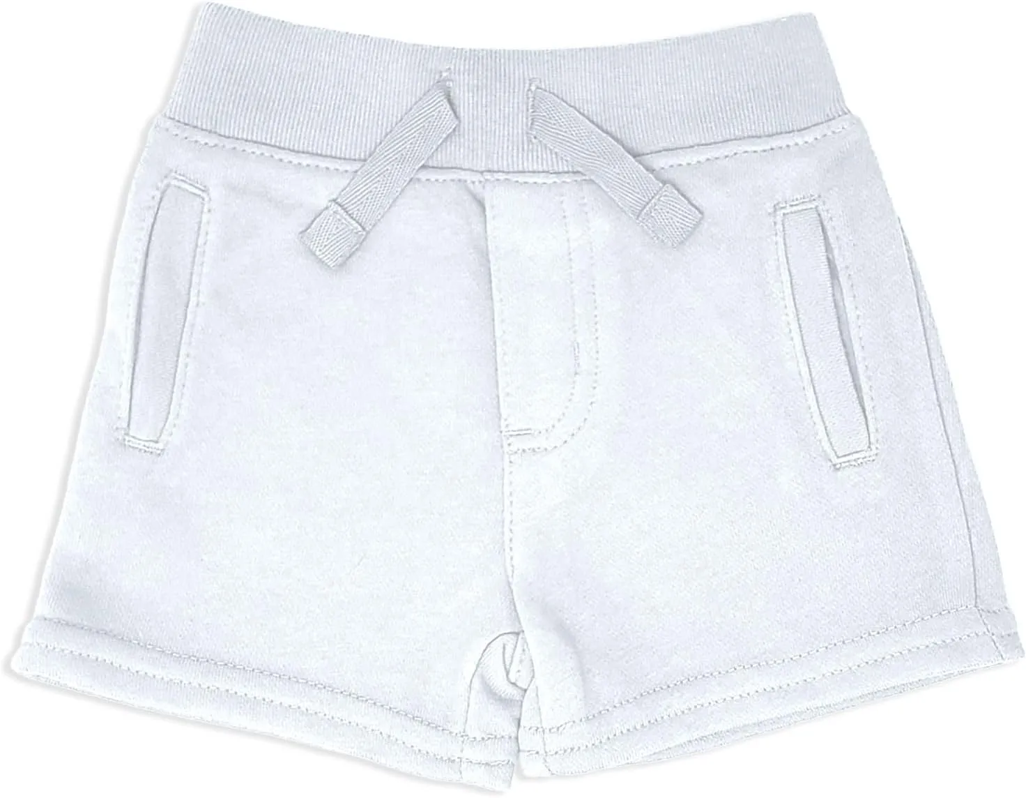 Andrew Scott Boys Girls Kids -Toddler French Terry Cotton Drawstring Shorts | Multi Packs & Colors