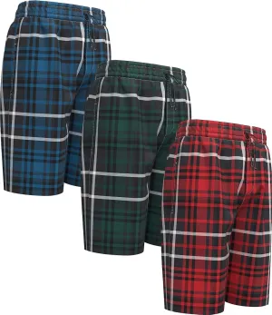 Andrew Scott Men's Soft Poplin Woven Pajama & Sleep Jam Cargo Short Lounge Pants | Multi Packs