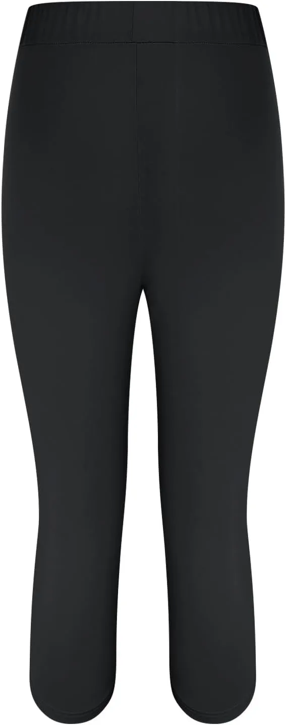 Capri Leggings for Women High Waist Tummy Control Summer Beach Pants Lightweight Stretchy Workout Yoga Leggings Cropped Pants