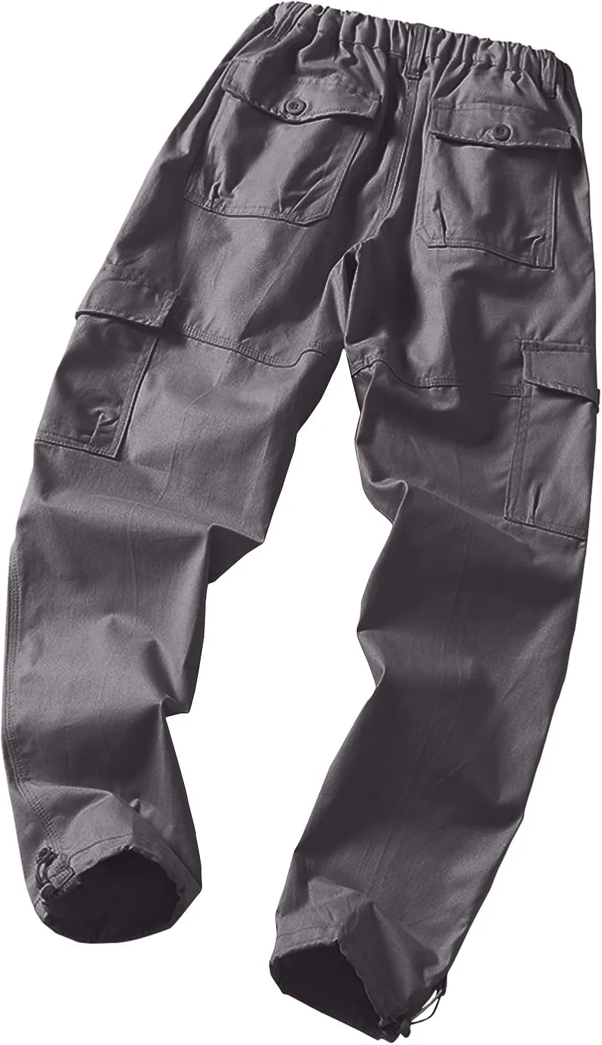 Cargo Work Pants for Men Loose Fit with Pockets Construction Pants Stretch Baggy Sweatpants Y2K Travel Pants Casual