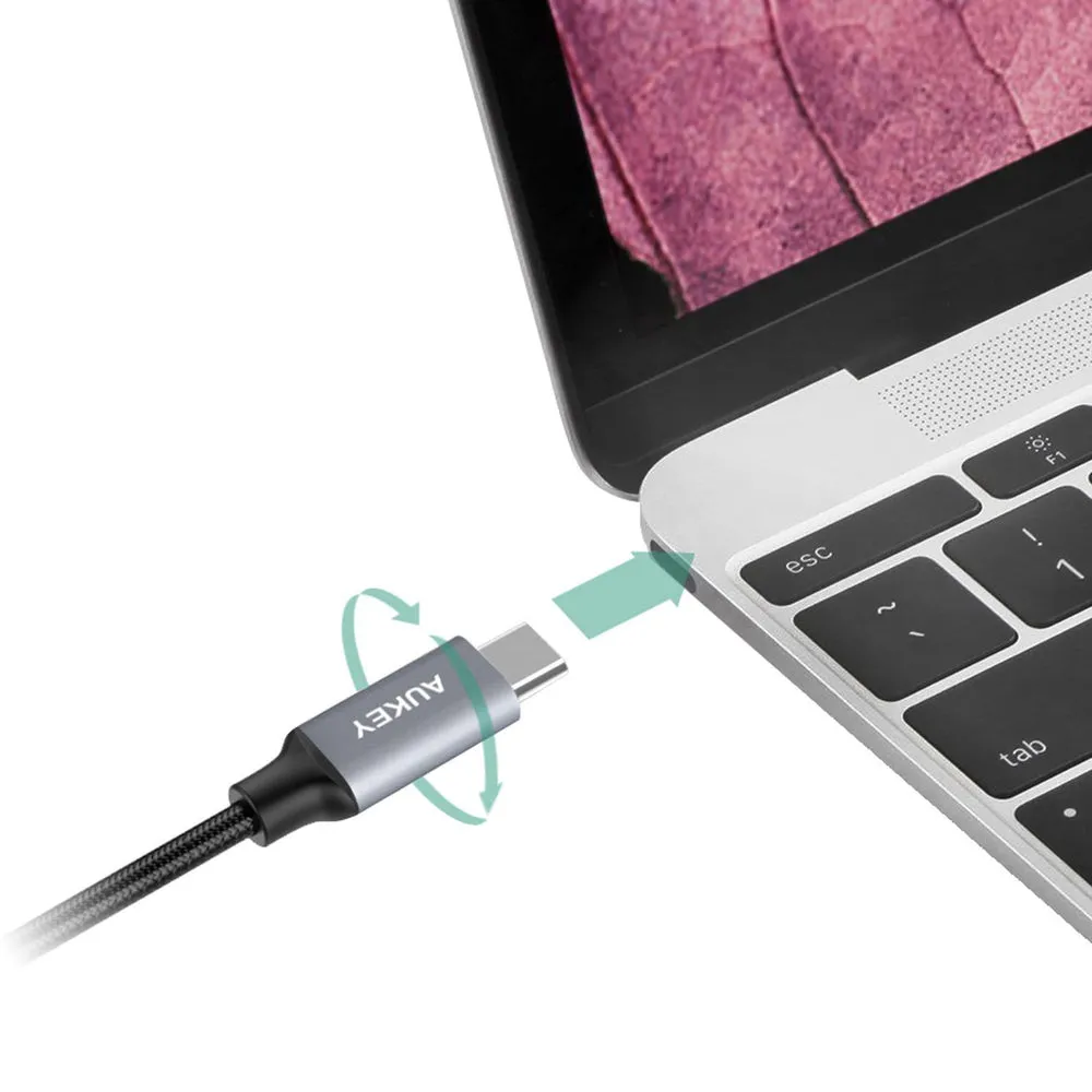 CB-CD2 3.3ft USB-C to USB 3.0 Quick Charge 3.0 High Performance Nylon Braided Cable