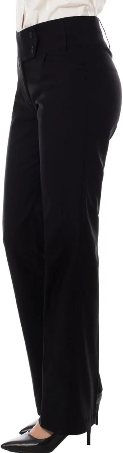 Design by Olivia Women's Ultra Stretch Comfy Millennium Bootcut Dress Pants Work Business Office Trousers