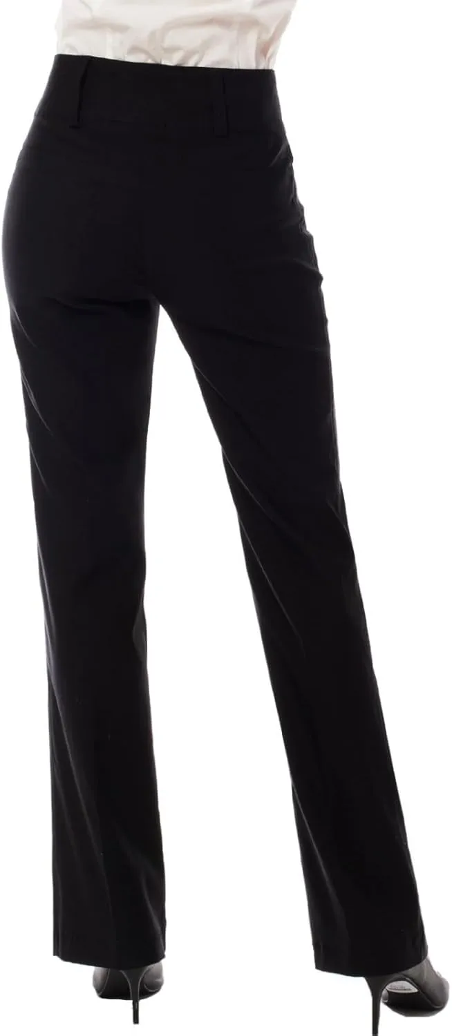 Design by Olivia Women's Ultra Stretch Comfy Millennium Bootcut Dress Pants Work Business Office Trousers