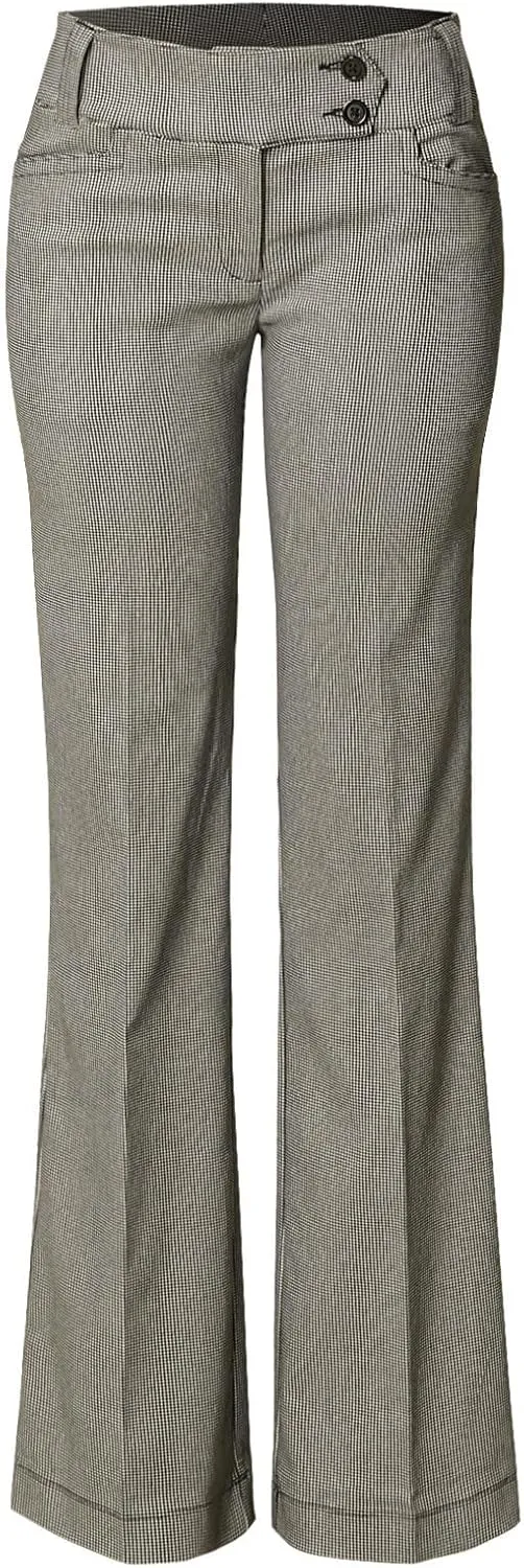 Design by Olivia Women's Ultra Stretch Comfy Millennium Bootcut Dress Pants Work Business Office Trousers