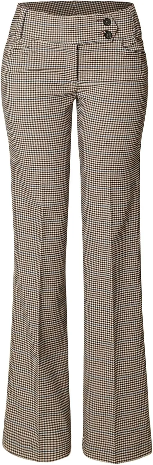 Design by Olivia Women's Ultra Stretch Comfy Millennium Bootcut Dress Pants Work Business Office Trousers