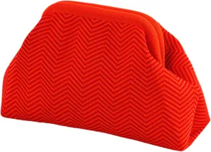 DIHKLCIO Clutch Purses for Women 2025 Summer Beach Woven Crochet Bag Dumpling Striped Ruched Cloud Purse Evening Handbag