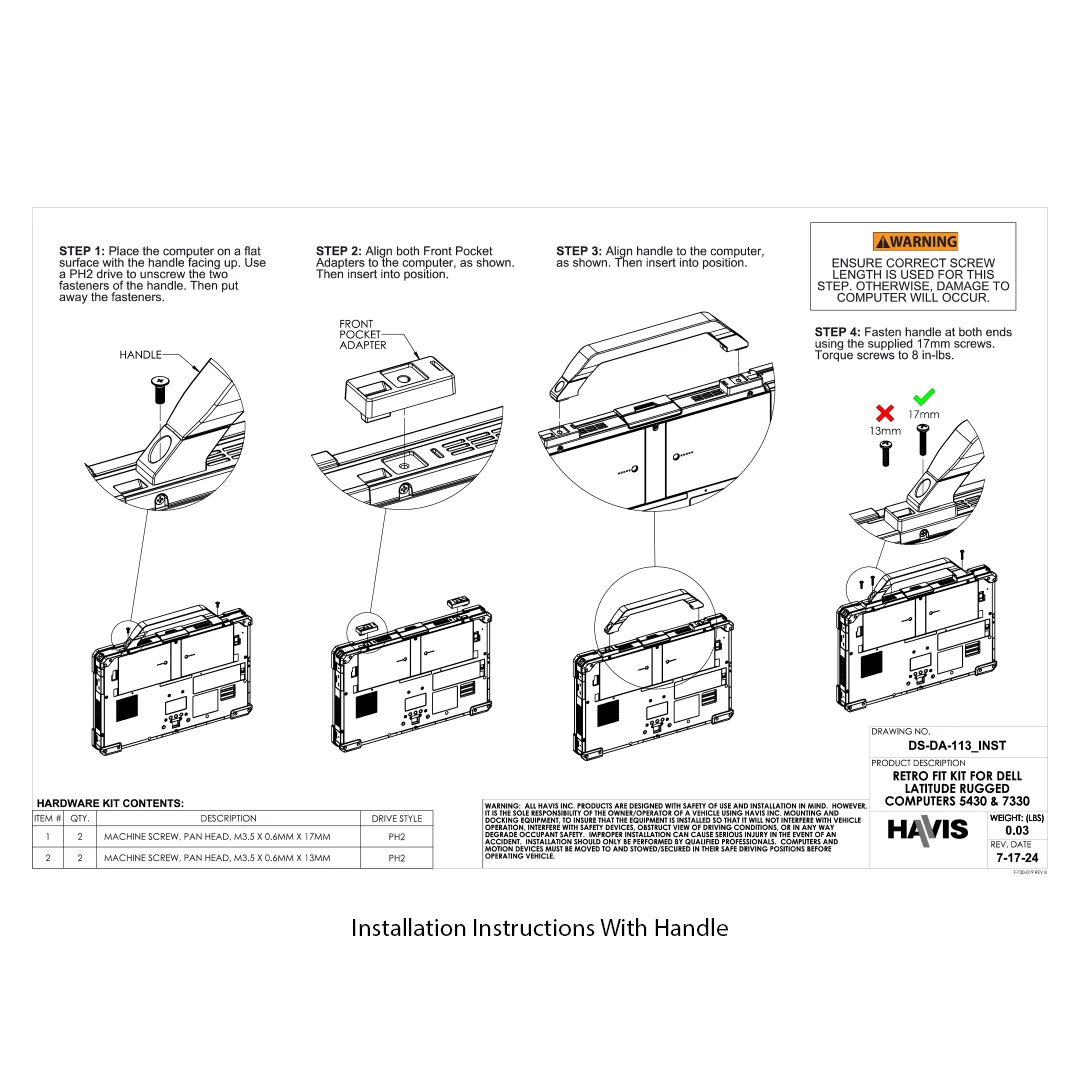 Docking Station For Rugged 5430 & Rugged 7330 | DS-DELL-415 & DS-DA-113