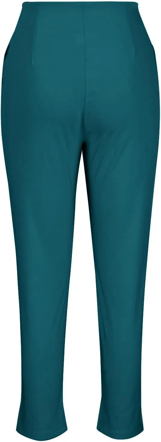 Dress Pants for Women Casual High Waist Work Office Pants Slim Fit Tummy Control Business Ankle Length Trousers
