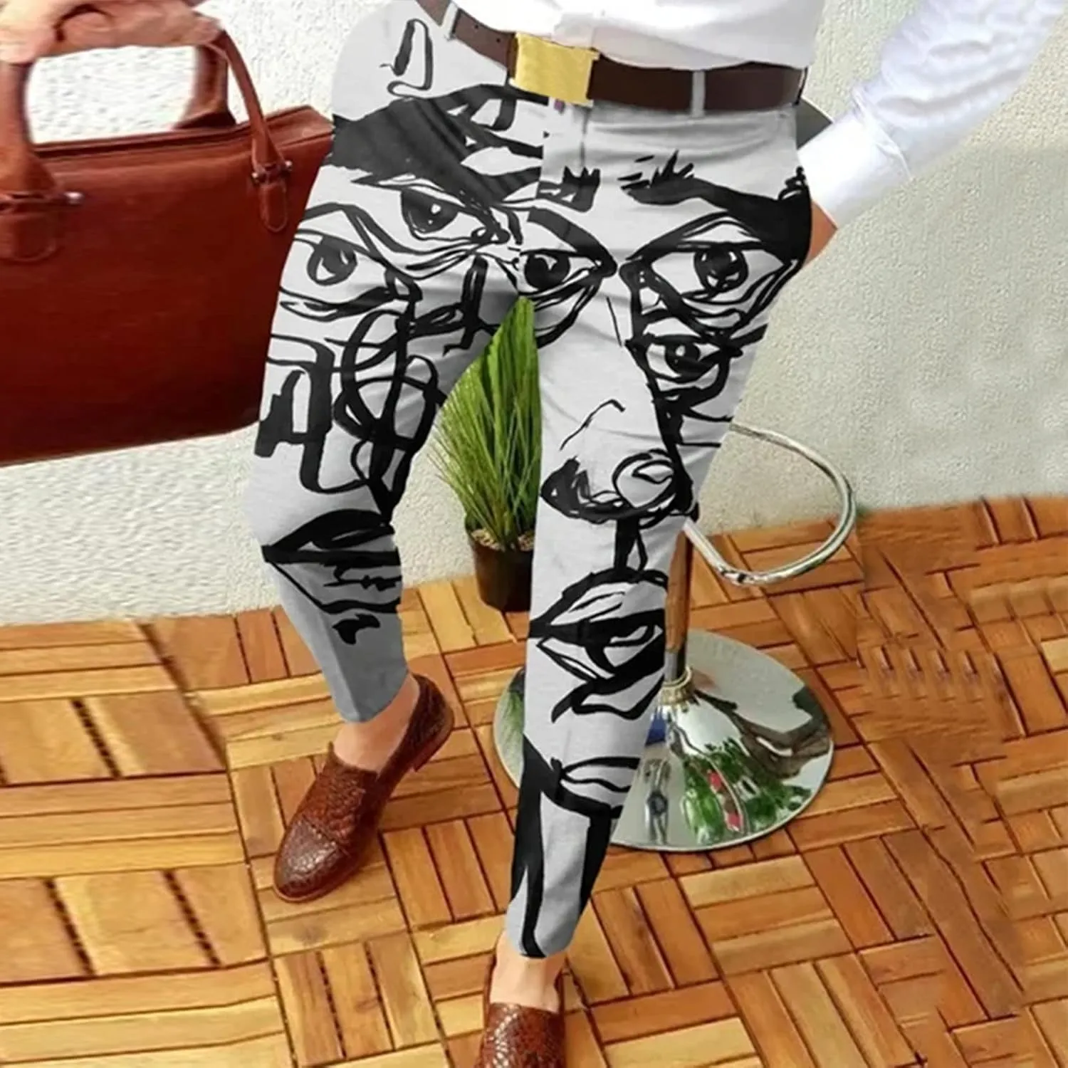 GIERIDUC Men's Jogger Sweatpants Lightweight Mens Big and Tall Camo Pants Long Underwear Under Jeans Lightweight Track Pants