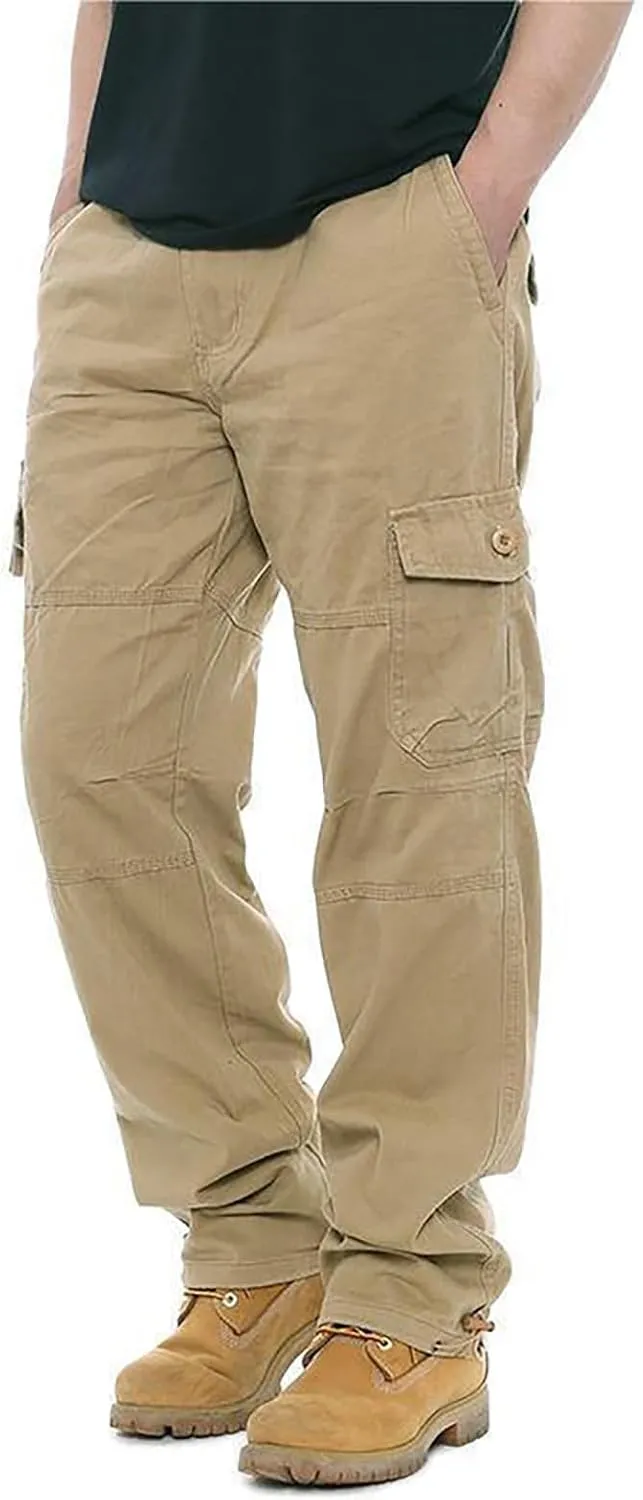 GOFULY Men Cargo Pants Slim with Pockets Fashion Pants Ripstop Stretch Special Occasions Sweatpants Baggy Tactical Pants