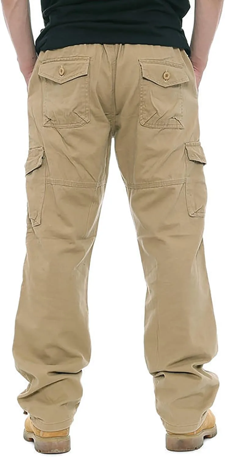GOFULY Men Cargo Pants Slim with Pockets Fashion Pants Ripstop Stretch Special Occasions Sweatpants Baggy Tactical Pants