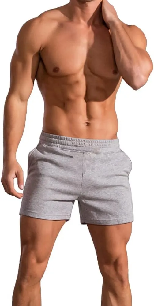 GYMAPE Men Bodybuilding Gym Workout 5 inch Sports Running Fitness Shorts