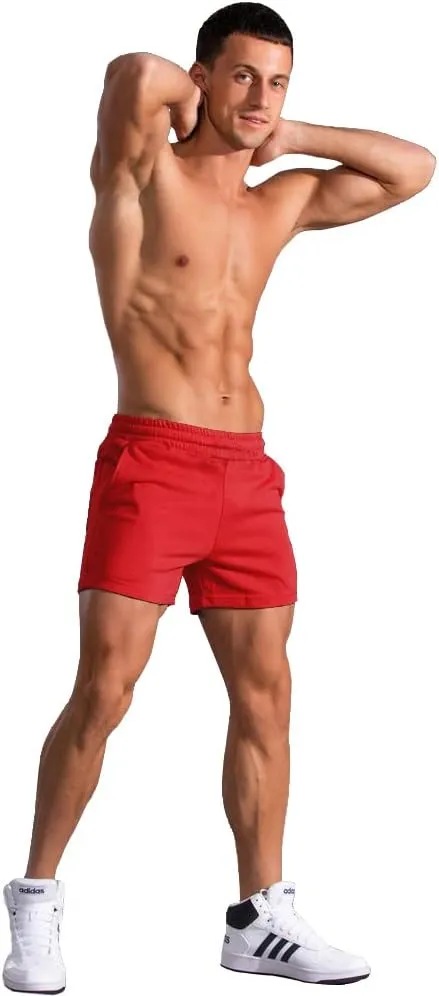 GYMAPE Men Bodybuilding Gym Workout 5 inch Sports Running Fitness Shorts