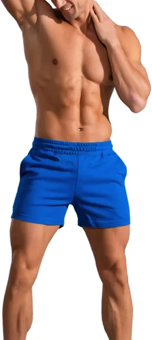 GYMAPE Men Bodybuilding Gym Workout 5 inch Sports Running Fitness Shorts