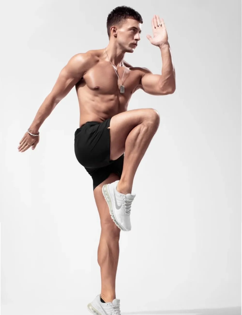 GYMAPE Men Bodybuilding Gym Workout 5 inch Sports Running Fitness Shorts