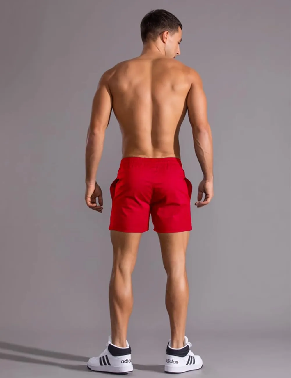 GYMAPE Men Bodybuilding Gym Workout 5 inch Sports Running Fitness Shorts
