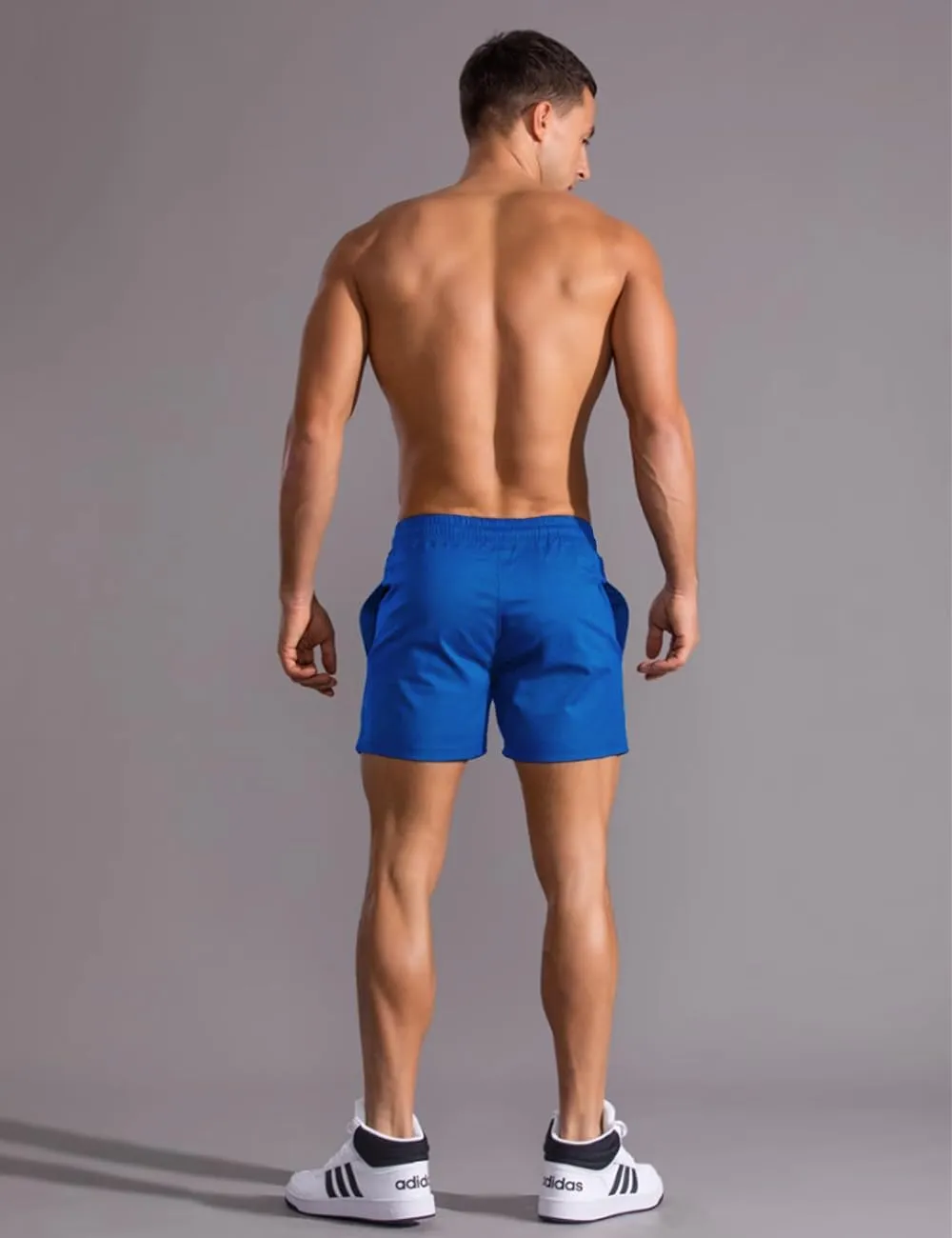 GYMAPE Men Bodybuilding Gym Workout 5 inch Sports Running Fitness Shorts