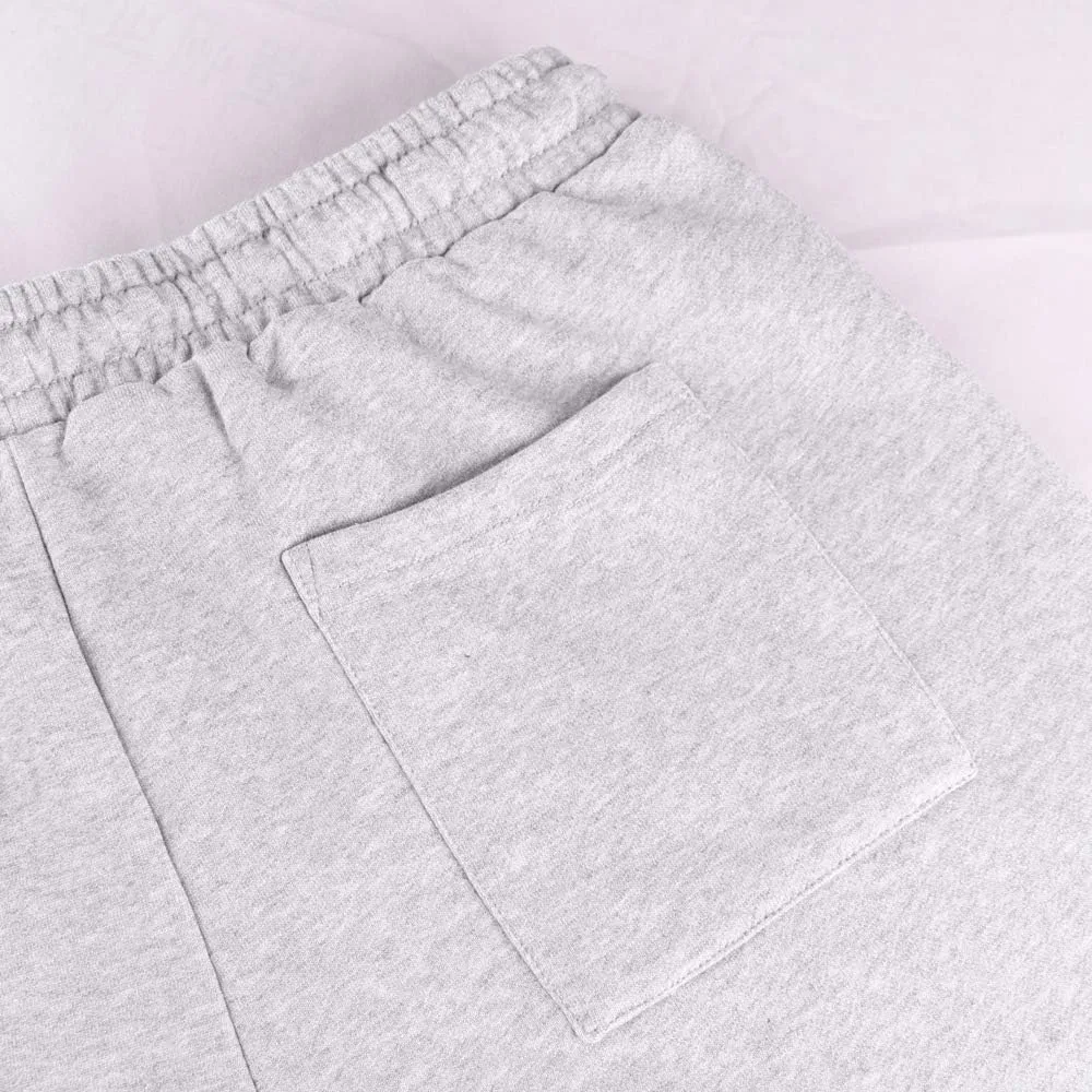 GYMAPE Men's Gym Sport Bodybuilding Workout Casual Shorts with Pockets 3 inch Inseam Raw Hem Terry Cotton