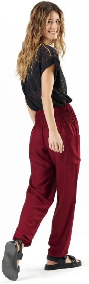 Happy Trunks Harem Pants for Women/Womens Yoga Pants with Pockets (S-XXL) Hippie Clothes/Boho Clothes for Women/Beach Lounge