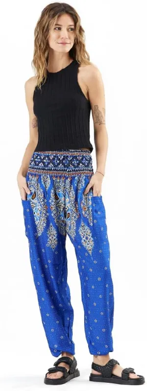 Happy Trunks Harem Pants for Women/Womens Yoga Pants with Pockets (S-XXL) Hippie Clothes/Boho Clothes for Women/Beach Lounge