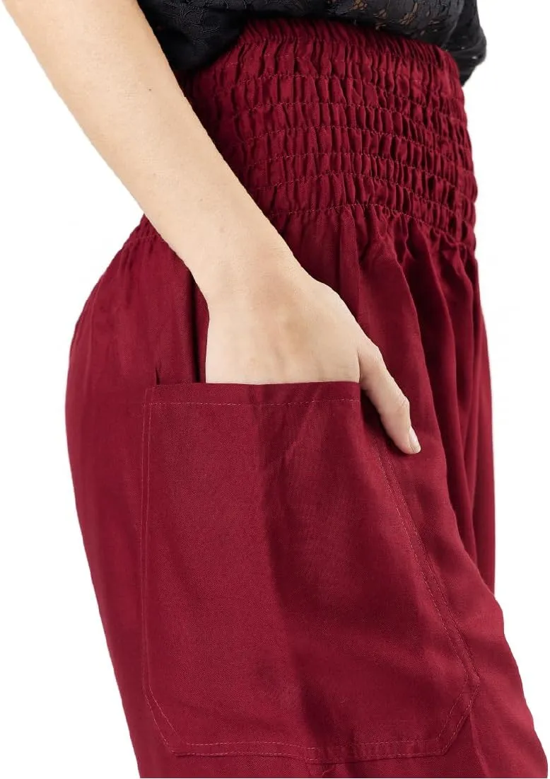 Happy Trunks Harem Pants for Women/Womens Yoga Pants with Pockets (S-XXL) Hippie Clothes/Boho Clothes for Women/Beach Lounge