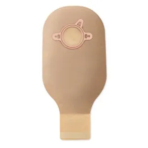 Hollister 18006 New Image 2-Piece Drainable Pouch With One Sided Comfortwear Panel And Lock N Roll Microseal Closure 4" Flange, 12" L, Ultra-Clear, With Belt Tabs, Without Integrated Filter