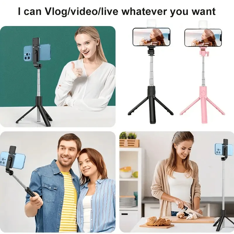HOT SALE2024 New Portable Wireless Bluetooth Selfie Stick