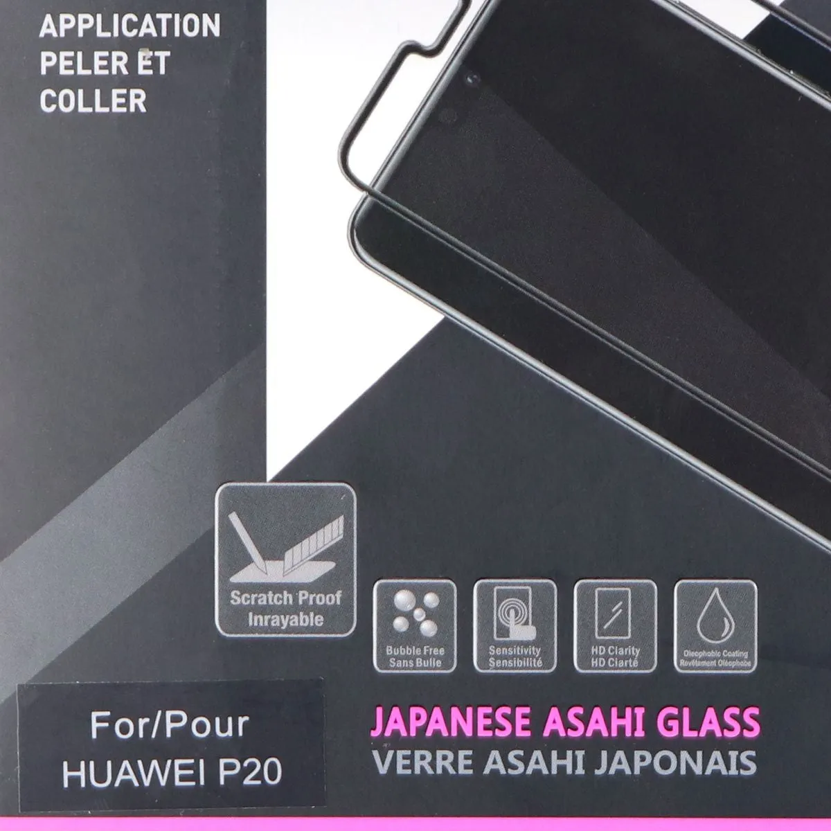 iShieldz Tempered Asahi Glass Screen Protector for Huawei P20 - Clear