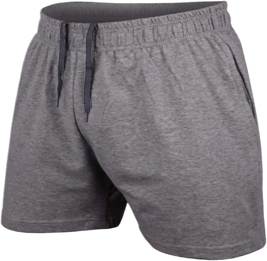 JEEING GEAR Men's Bodybuilding Workout Gym Shorts 3" 5" Inseam Sports Training Cotton with Pocket