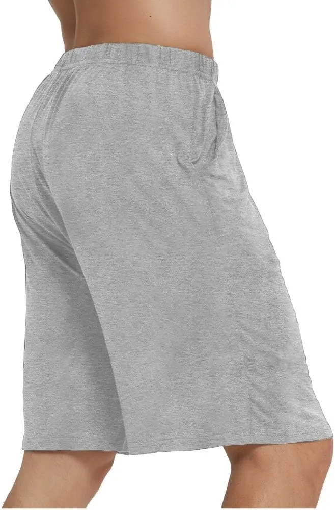 JINSHI Mens Sleeping Stretch Boxer Shorts Ultra-Soft Modal Lounge Pajama Bottoms with Pockets