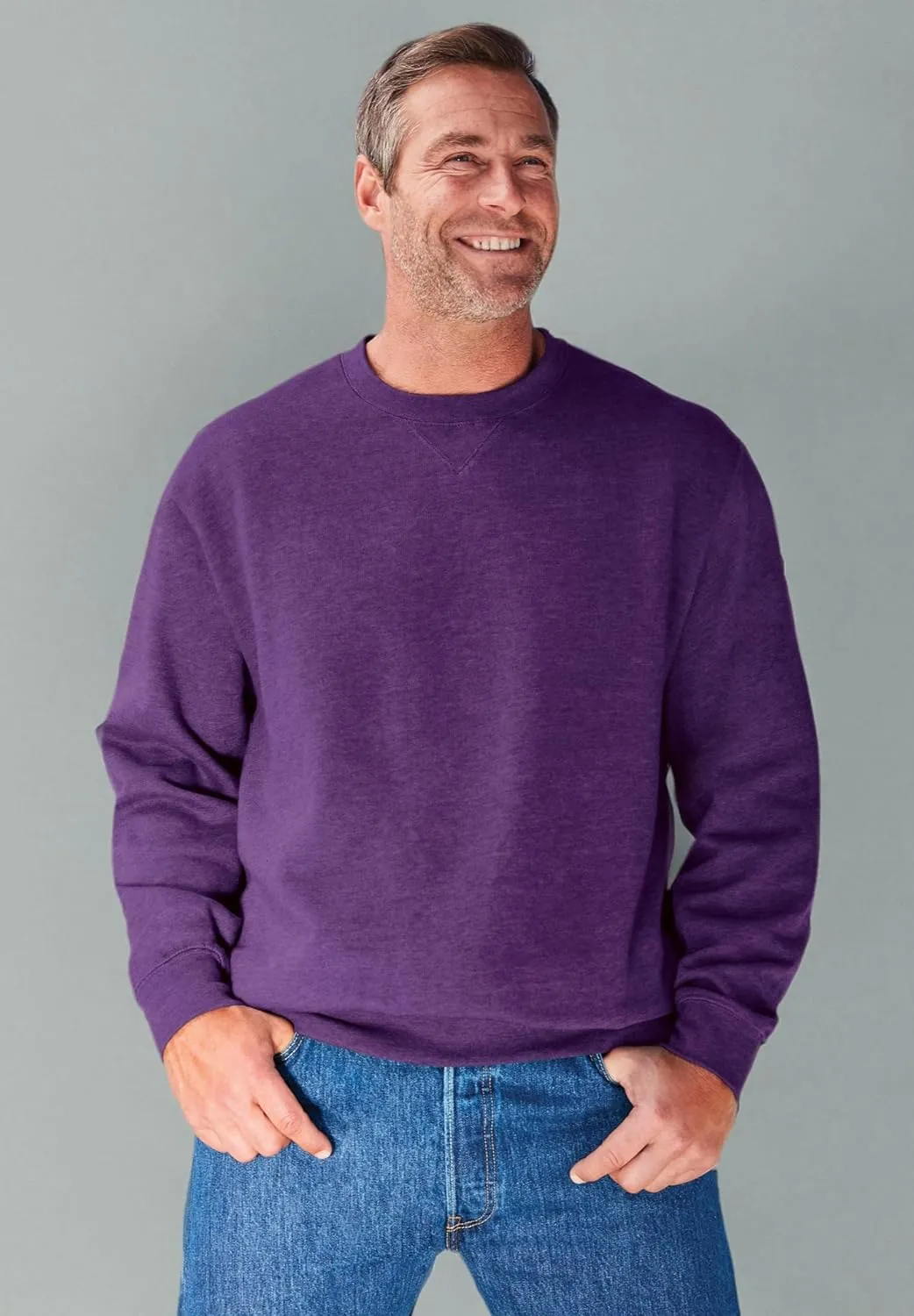 KingSize Men's Big & Tall Fleece Crewneck Sweatshirt