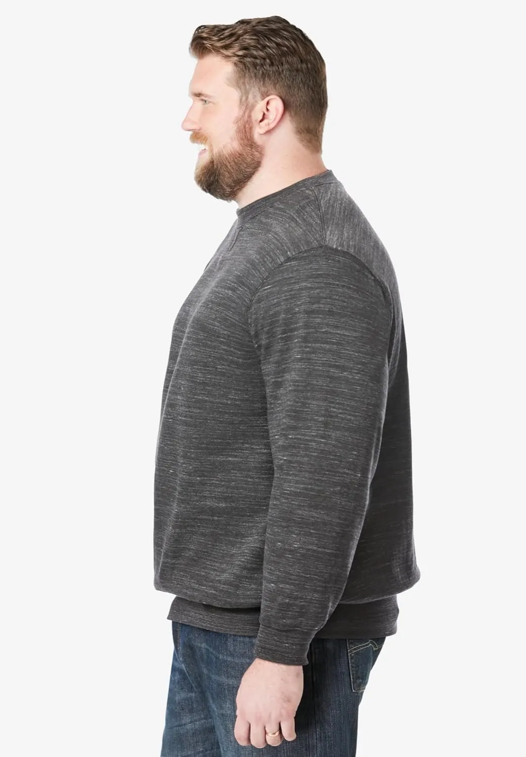 KingSize Men's Big & Tall Fleece Crewneck Sweatshirt