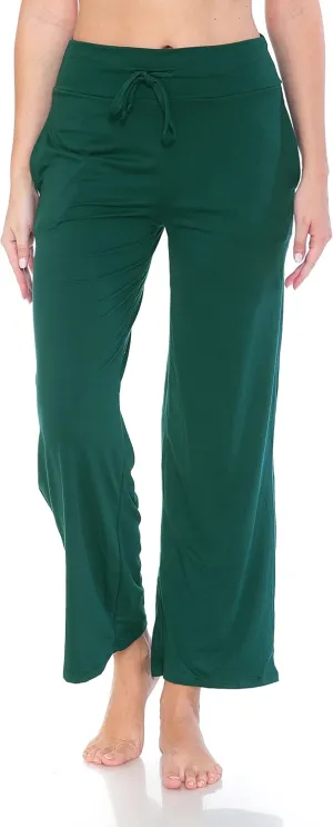 Leggings Depot Women's Fashion Pajama Pants with Pockets Comfy Drawstring Sleep Lounge Bottoms
