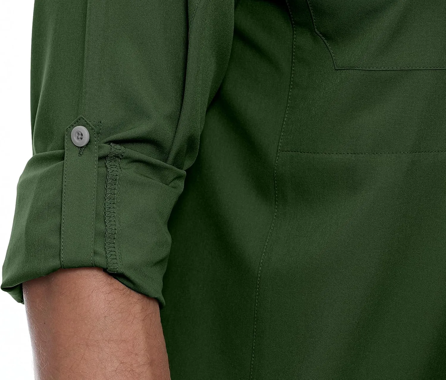 Little Donkey Andy Men's Stretch Quick Dry UPF50  Long Sleeve Shirt for Hiking, Travel, Camping