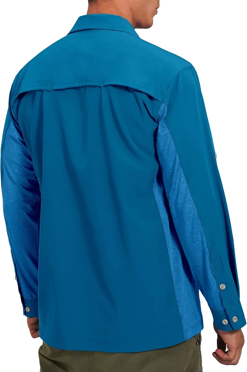 Little Donkey Andy Men's Stretch Quick Dry UPF50  Long Sleeve Shirt for Hiking, Travel, Camping