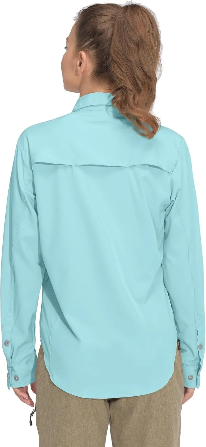 Little Donkey Andy Women's Stretch Quick Dry UPF50  Long Sleeve Shirt for Hiking, Travel, Camping