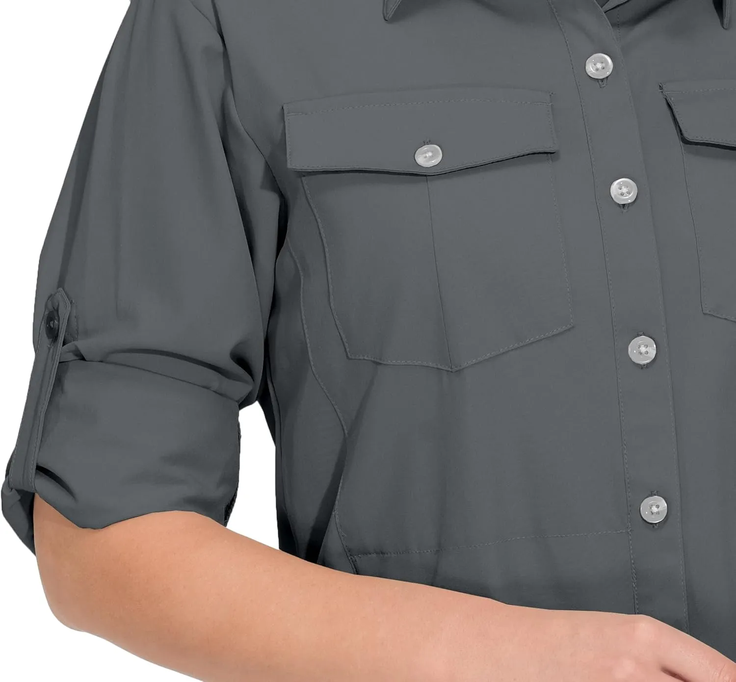 Little Donkey Andy Women's Stretch Quick Dry UPF50  Long Sleeve Shirt for Hiking, Travel, Camping