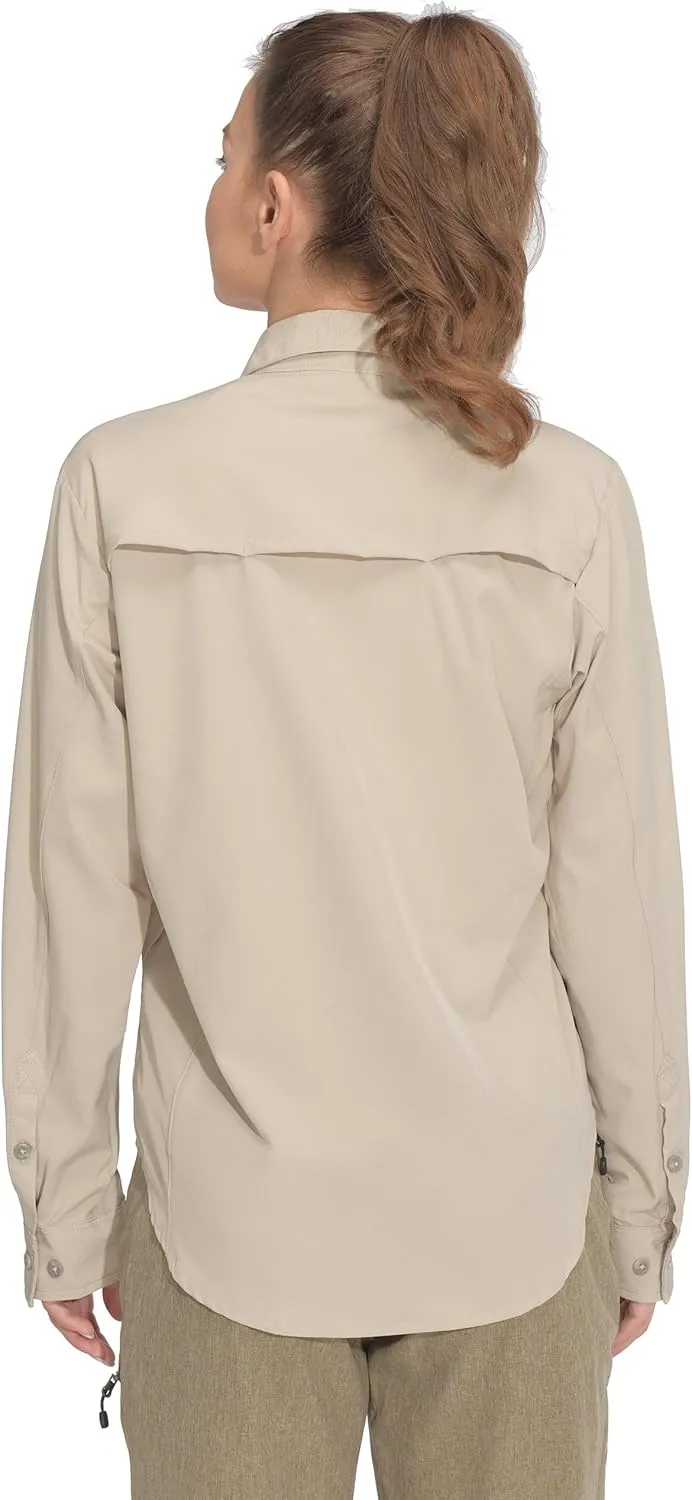 Little Donkey Andy Women's Stretch Quick Dry UPF50  Long Sleeve Shirt for Hiking, Travel, Camping
