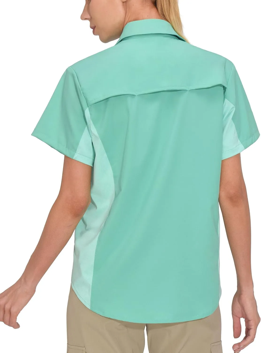 Little Donkey Andy Women's Stretch Quick Dry UPF50  Short Sleeve Shirt for Hiking, Travel, Camping