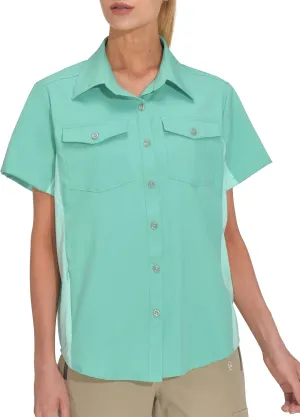 Little Donkey Andy Women's Stretch Quick Dry UPF50  Short Sleeve Shirt for Hiking, Travel, Camping