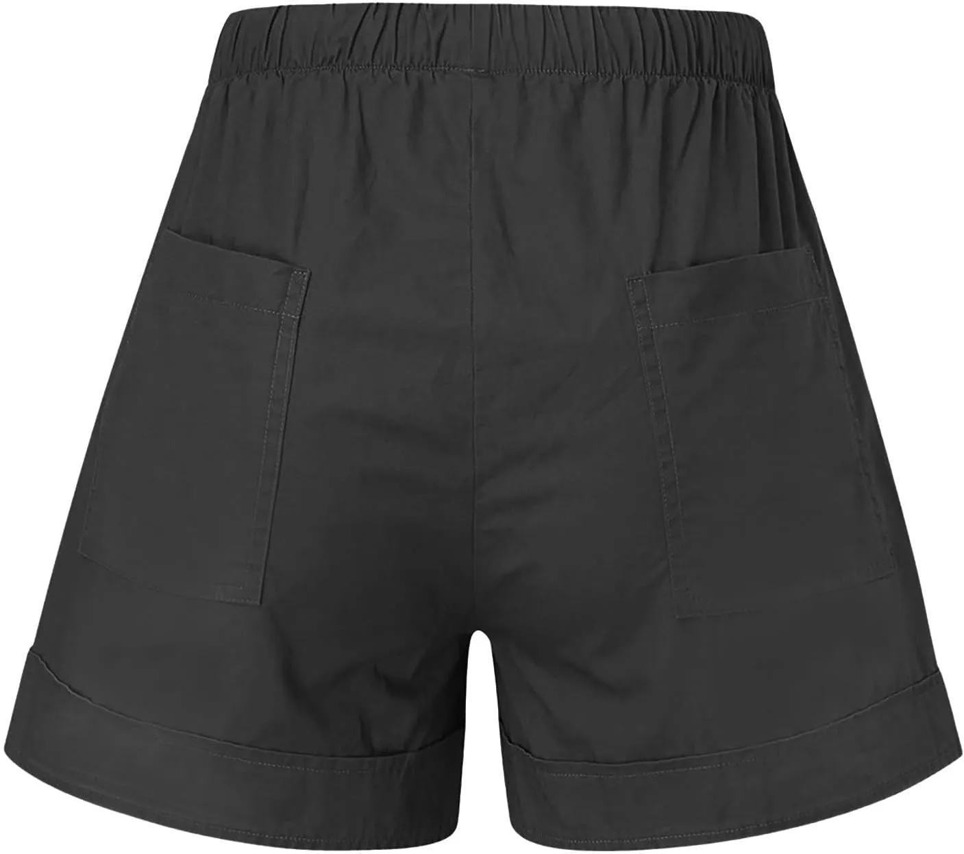 LRMQS Womens Shorts Casual with Pockets Drawstring Elastic Waist Cotton Plus Size Beach Vacation Trendy 2025 Summer Clothes
