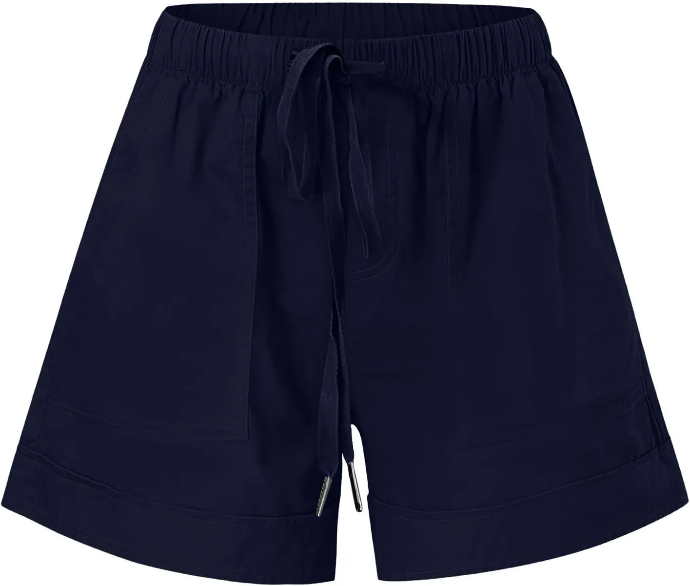 LRMQS Womens Shorts Casual with Pockets Drawstring Elastic Waist Cotton Plus Size Beach Vacation Trendy 2025 Summer Clothes