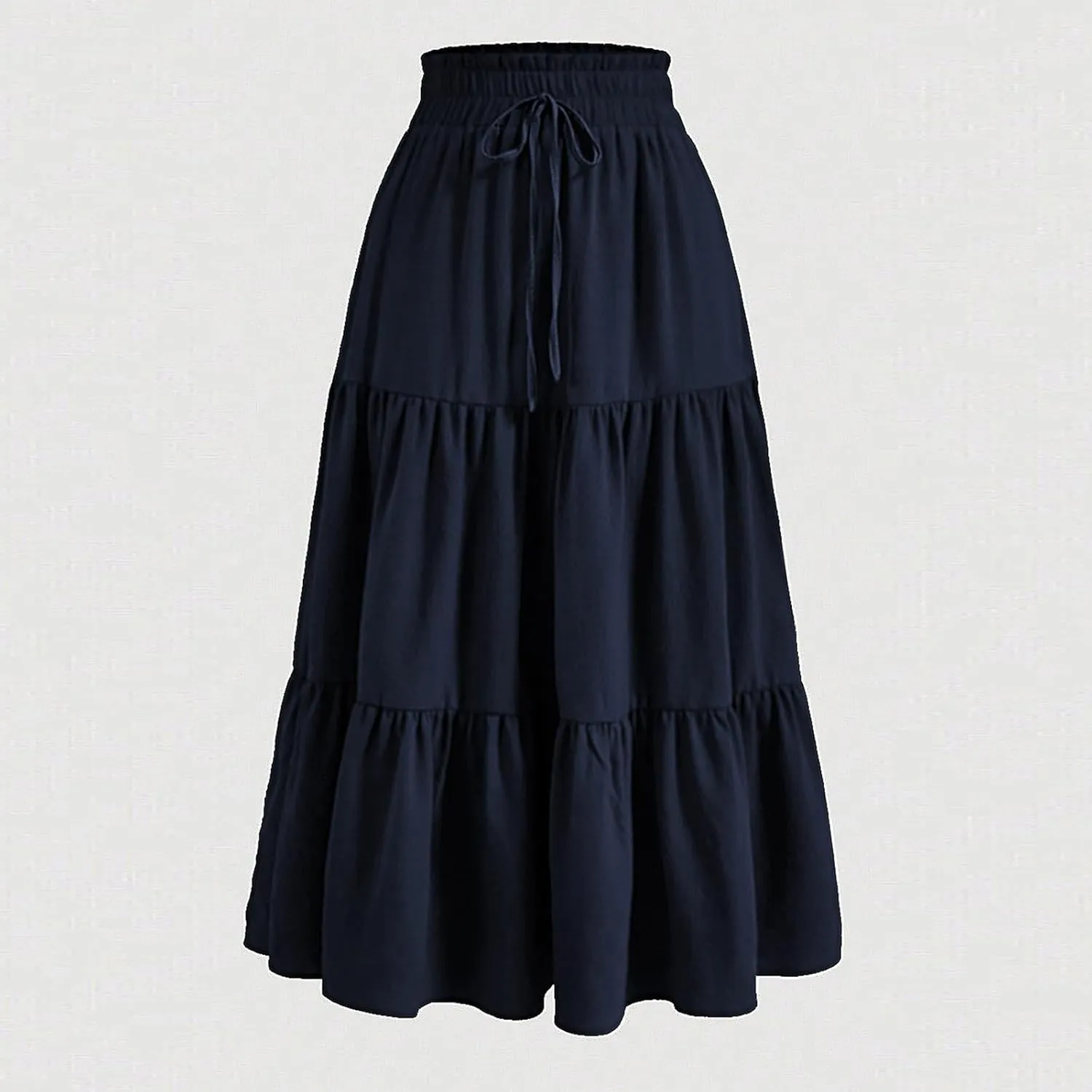 Maxi Skirt for Women 2025 Maxi Spring Flowy Boho Comfy Tiered Western Womens Midi Skirts