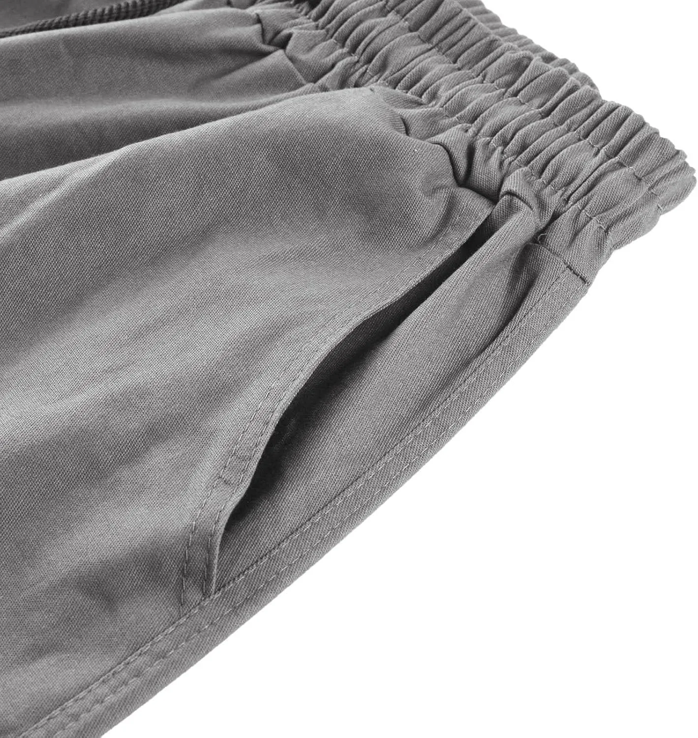 Mens Cargo Pants Twill Chino Pants Trousers Loose Fit Hiking Joggers Tapered Pants Athletic Sweatpants