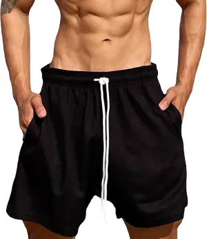 Mens Jogger Shorts Plus Size Combat Tactical Elastic Drawstring Lightweight Baggy Pants Military Gym Workout Casual Bermuda