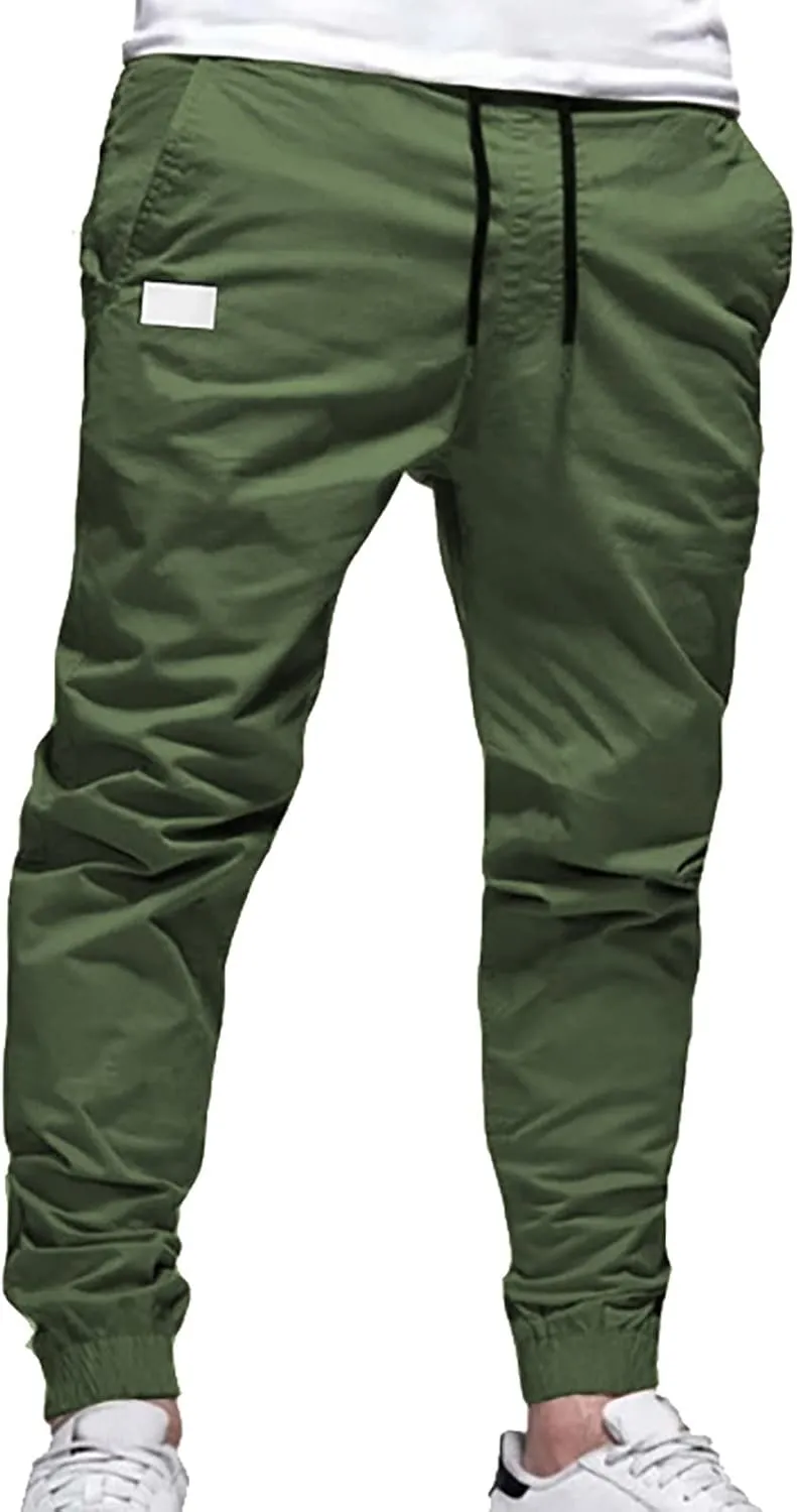 Mens Linen Cotton Pants Lightweight Mens Hiking Pants Cargo Pant Zipper Pocket Streetwear Pants Men White Loose Pant